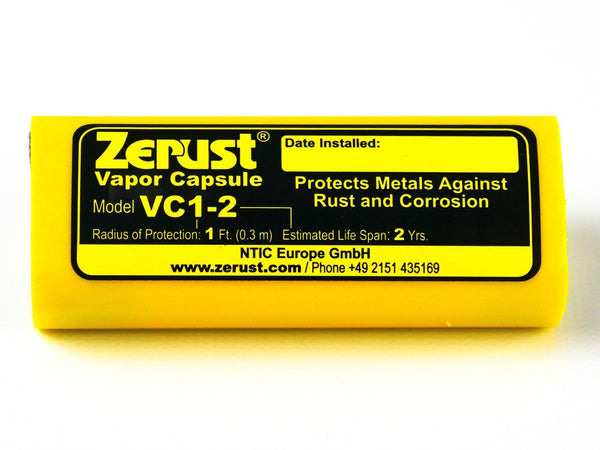 Zerust VC1-2 ångkapsel för rostskydd av metall, gul etikett, Reál Marine