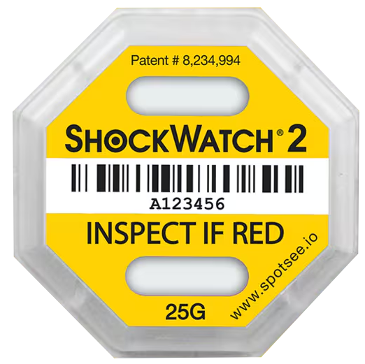 Støtindikator ShockWatch 2 - 25G Gul