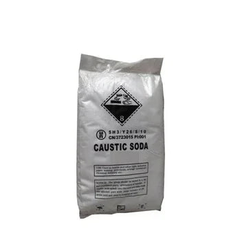 Kaustisk soda NaOH pellets i 25 kg sekk