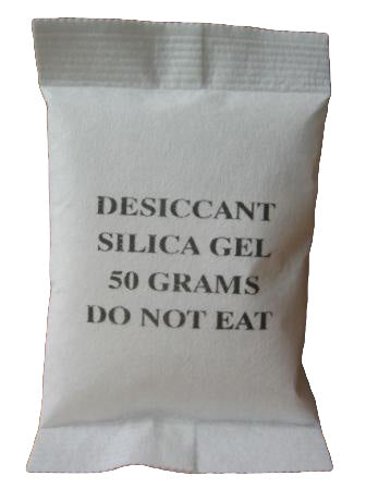 Silica gel bags of 50g, Box of 250 El. 1834155