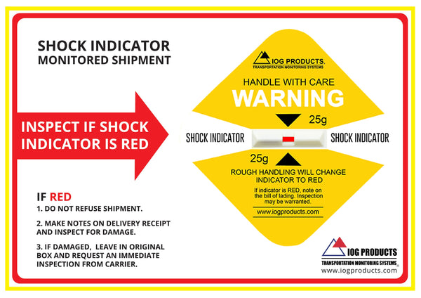 Shock indicator Label